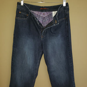 Eddie Bauer Flannel Lined Jeans Size 8 Natural Fit